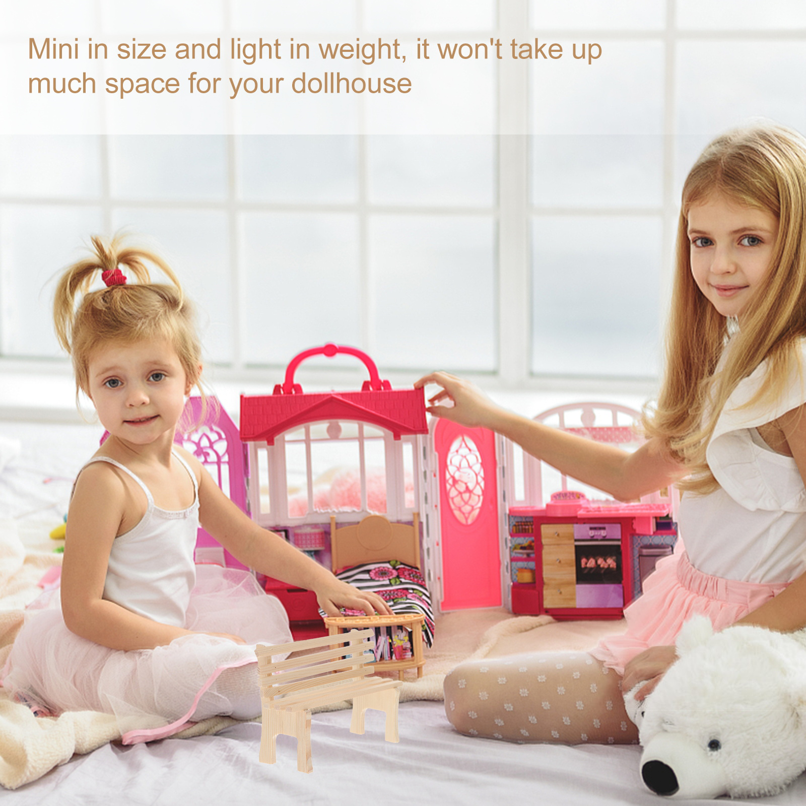 Miniature Bench Model Miniature Bench Wooden Bench Model Ornaments