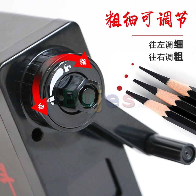 Chinjoo Pencil Sharpener for Charcoal and Log Pencils,Automatic Pencil Charcoal Sharpener,Hand-cranked School Supplies