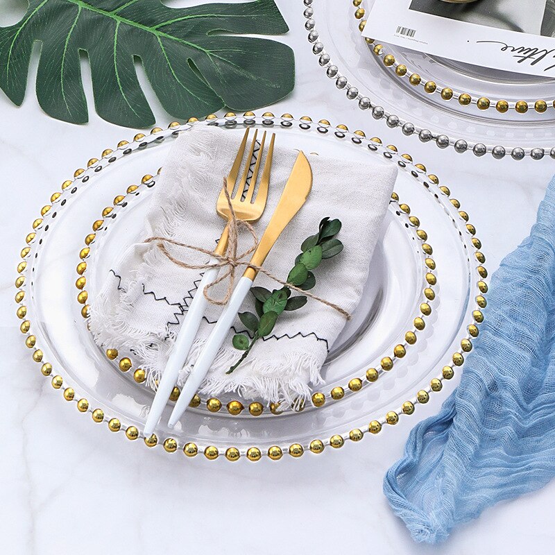 Big Salad Plate 10Inches/33cm Kitchen Plate Burdock Fruit Vegetable big Plate Suitable Home Hotel Restaurant Use Kitchenware