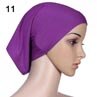 Pañuelo islámico musulmán para la cabeza para mujer, cubierta de algodón, Hijab, 943W,: Purple