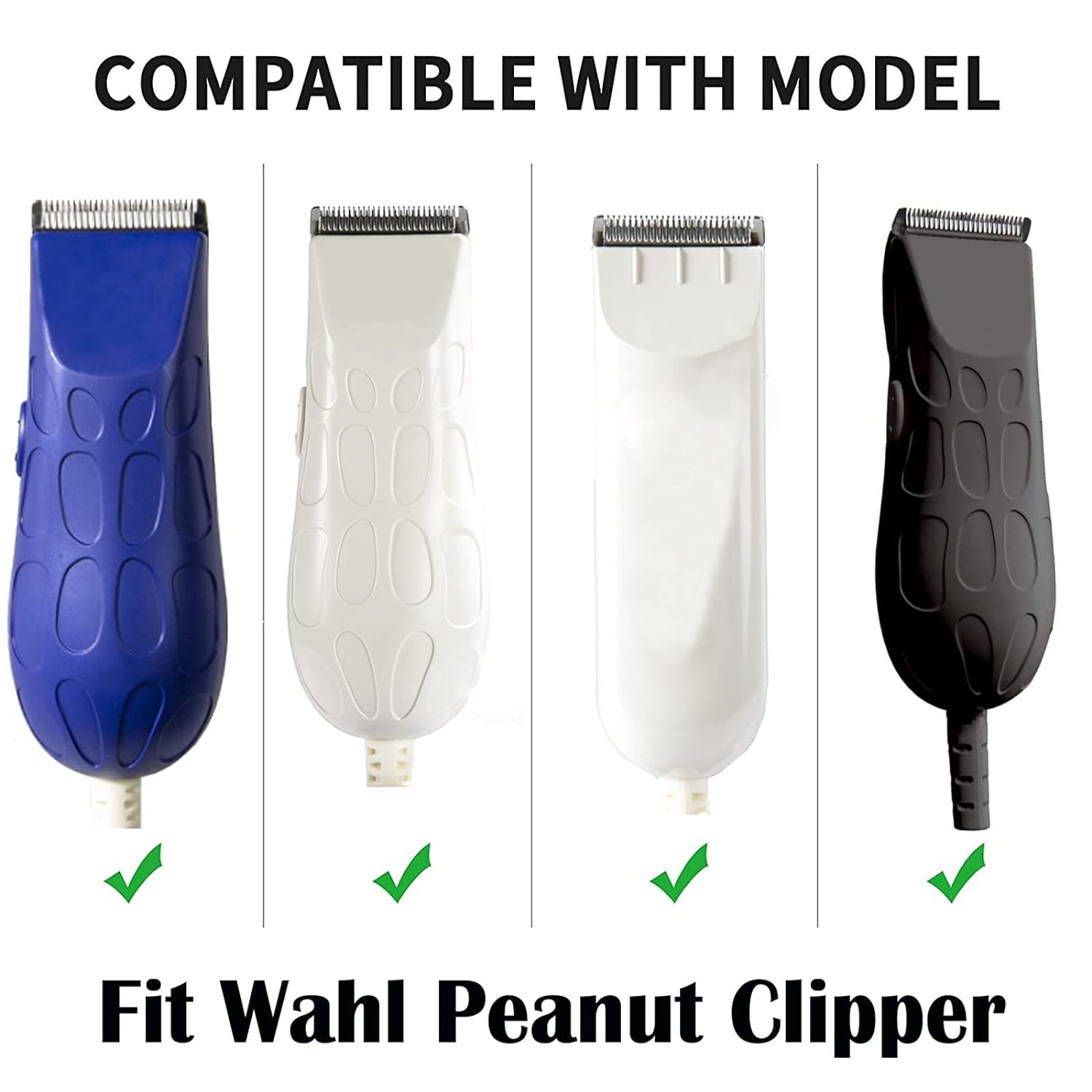 Trimmer Comb Set 4pcs For Wahl Peanuts Trimmer 8685, 8655, 8035, 8685-1401, and 8663