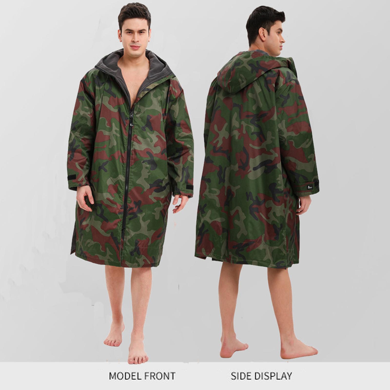 Long Sleeve Change Jacket Robe - Stay Warm &amp; Dry - Waterproof Oversized Swim Parka - for Swimming/Surfing