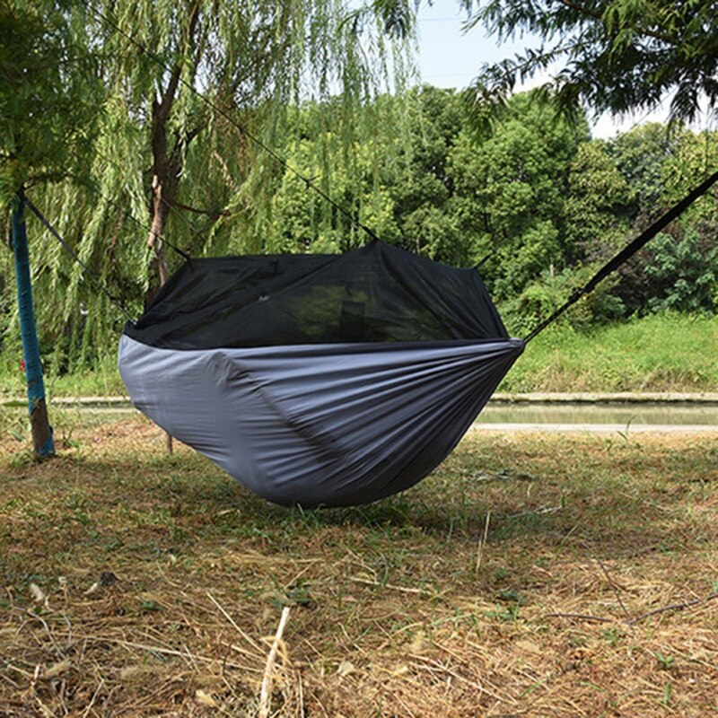 Hamac Parachute - Green and Light grey - 2 places - Nylon léger Hamac Parachute - Green and Light grey - 2 places - Nylon léger
