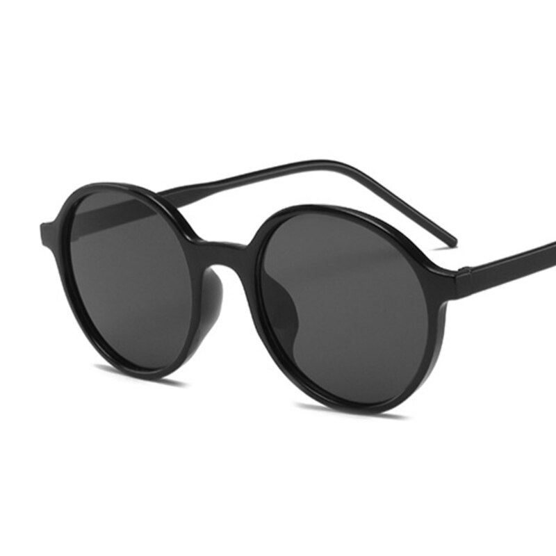 Gafas De Sol redondas De mujer De espejo Vintage negro gafas De Sol De De De femenina