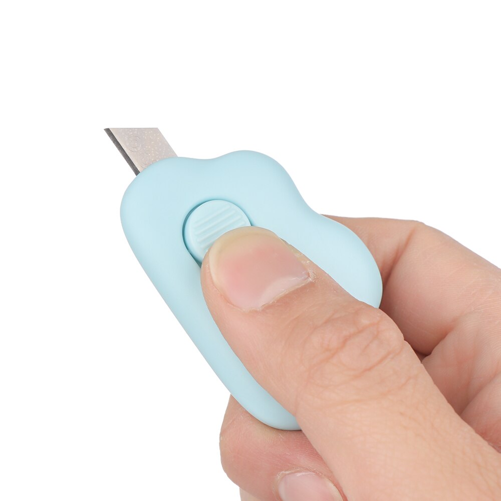 1/2PCS Mini Cloud Utility Knife Cutter Cutting Letter Envelope Opener Mail Knife Retractable Utility Knife School Office Supply