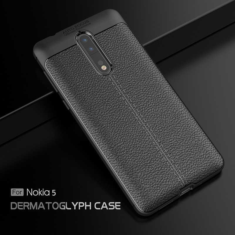 Mokoemi Lichee Patroon Shock Proof Soft 5.2 "Voor Nokia 5 Case Voor Nokia 5 Telefoon Case Cover