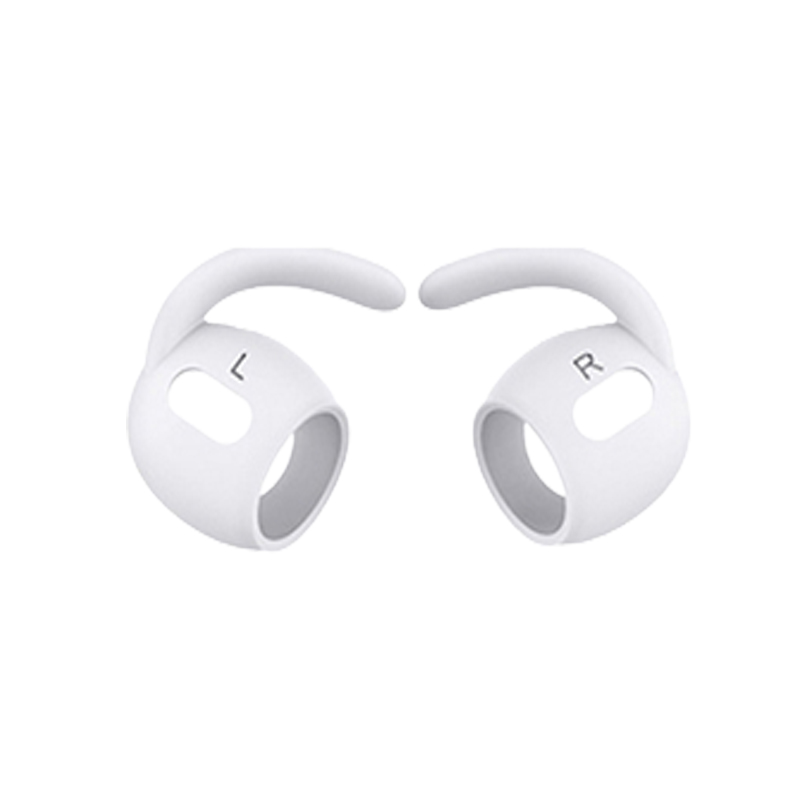 1/4 paires pour AirPods Pro crochets d'oreille couvre accessoires Silicone anti-dérapant embouts d'oreille sport manchon de protection pour AirPods Pro Gen 1: Gris foncé