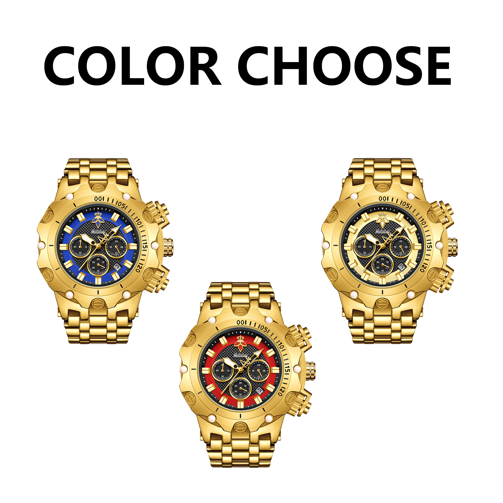 YaLaLuSi Men's Quartz Watch Dominant Multi Functional Practical Style Timepiece for Gentlemen