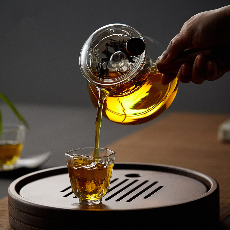 Uniho Borosilicaatglas Theepot Groene Thee Hittebestendige Waterkoker Creatieve Koffie Pot Sets Met Zetgroep Zeef