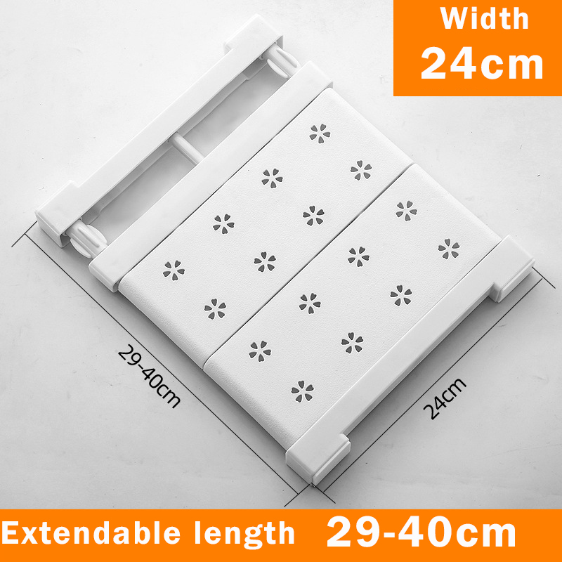 Adjustable Closet Organizer Storage Shelf Wall Mounted Kitchen Rack Space Saving Wardrobe Decorative Shelves Cabinet Holder: Red