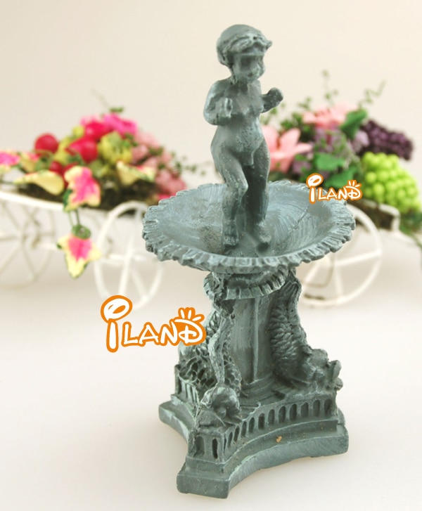 Mini Puppenhaus Dekorative Accessoires Garten Jungen Statue Modell