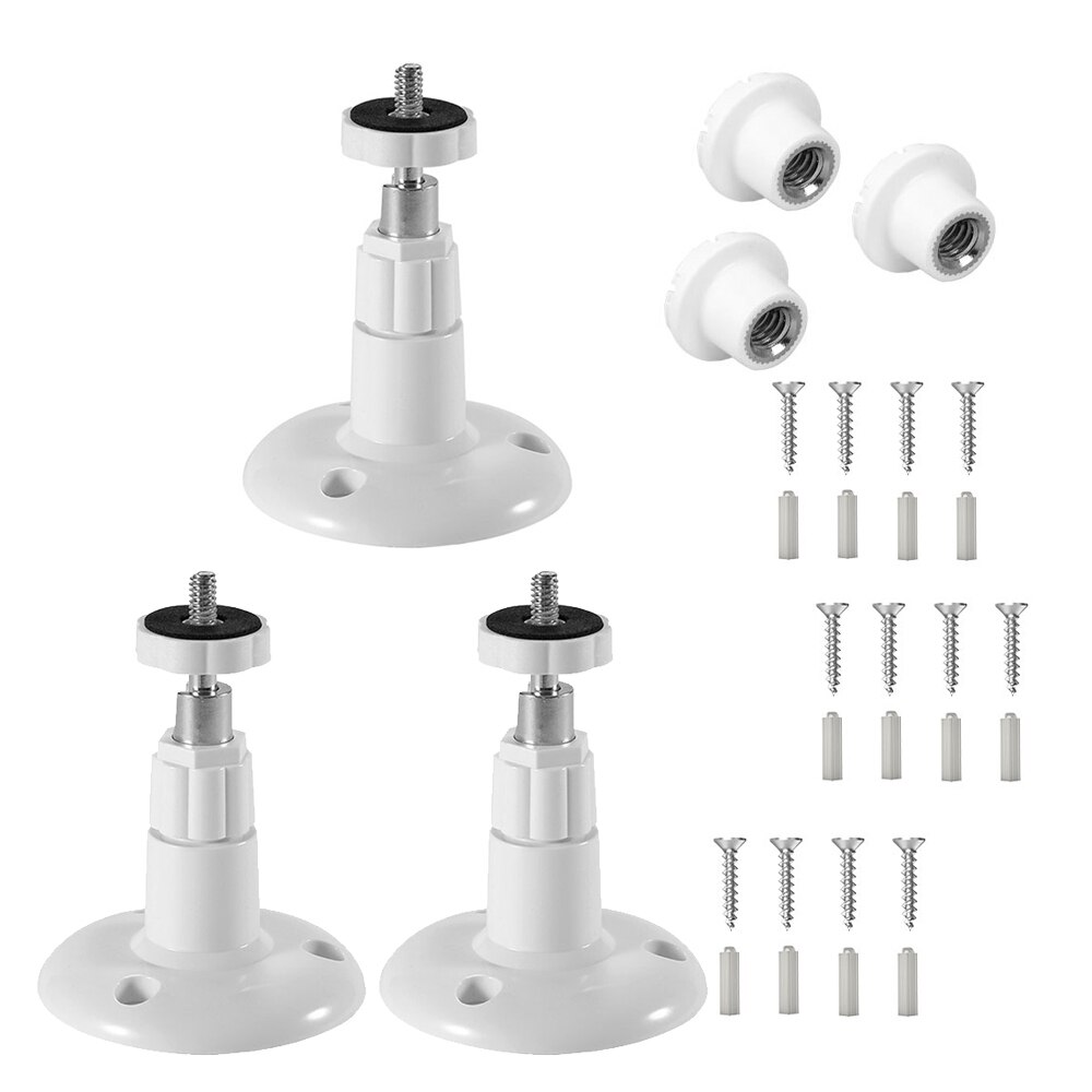 2 Packs Mount Bracket for Blink XT Camera Security Camera System Weatherproof 360 Degree Protective Adjustable Mount: 3 Pack White