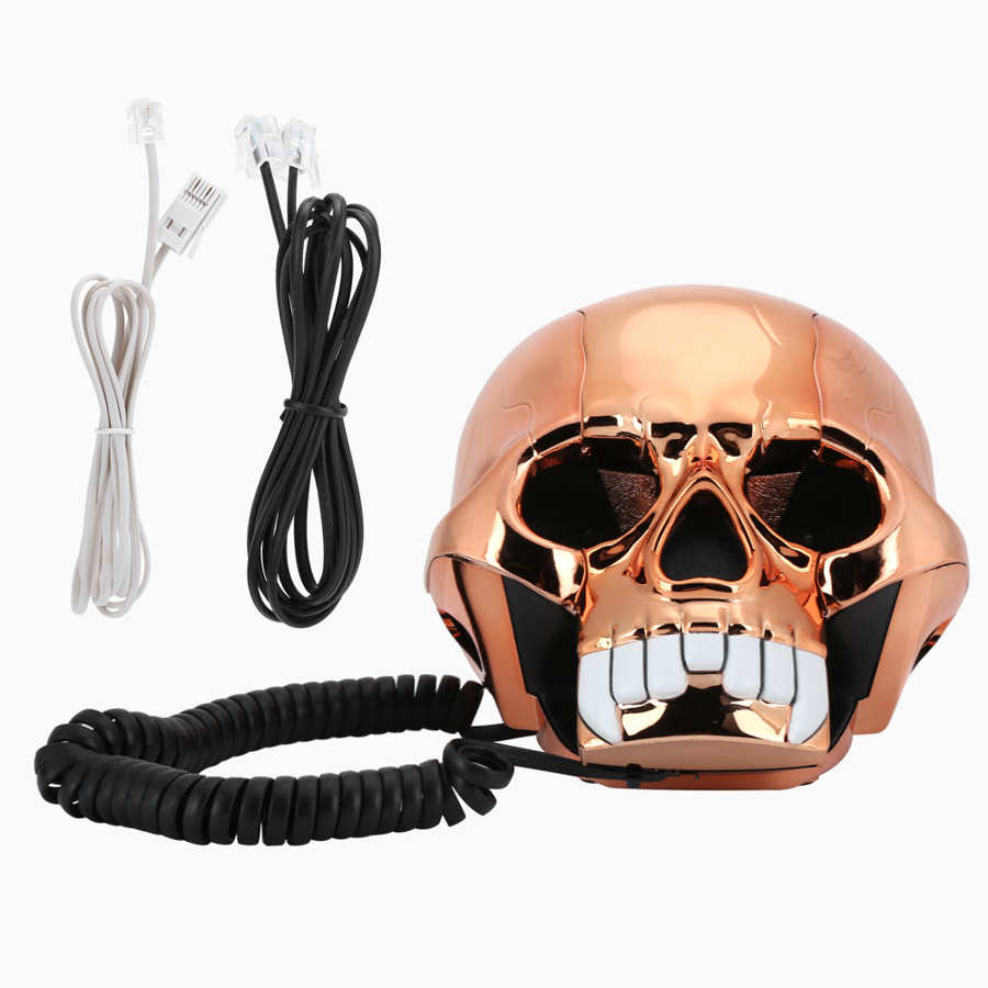 Innovatieve grappige halloween-telefoon, draagbare huisdecoratie met led-lampjes, vs/vk-bedrading: Default Title