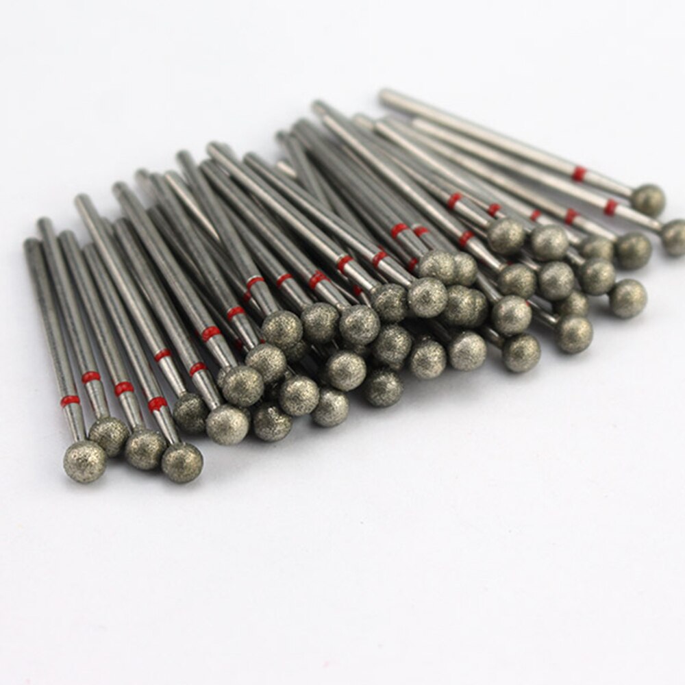 Ponceuse électrique pour ongles, jeu de mèches diamantées, fraise pour manucure, cuticules, accessoire pour Nail Art, 50pcs