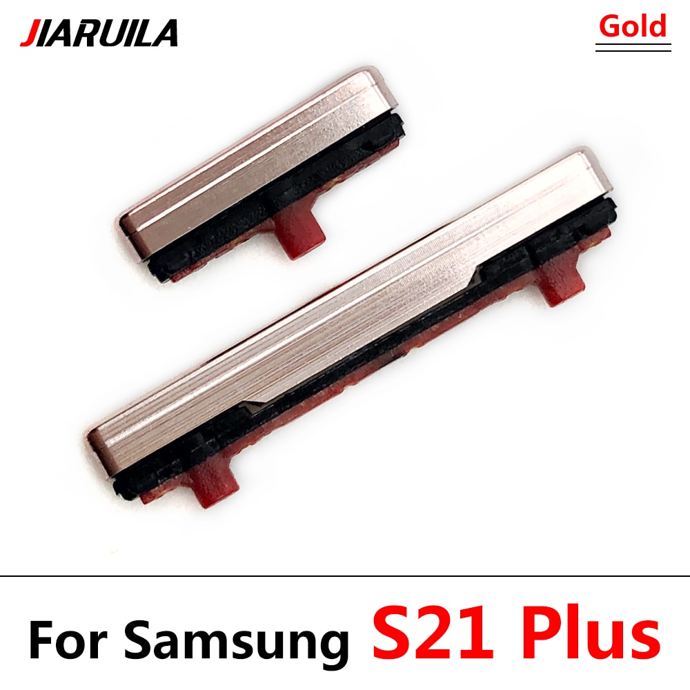 Side Power Key + Volume Knop Voor Samsung Galaxy S21 Plus / S20 Fe / S20 Ultra Volume Power knop Kant Sleutel: S21 Plus Gold