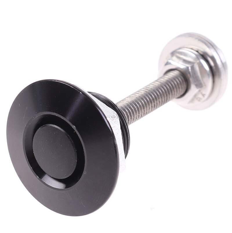 1x Universal 32mm Push Button Billet Hood Pins Lock Clip Kit Engine Bonnets Lock Car Quick Latch