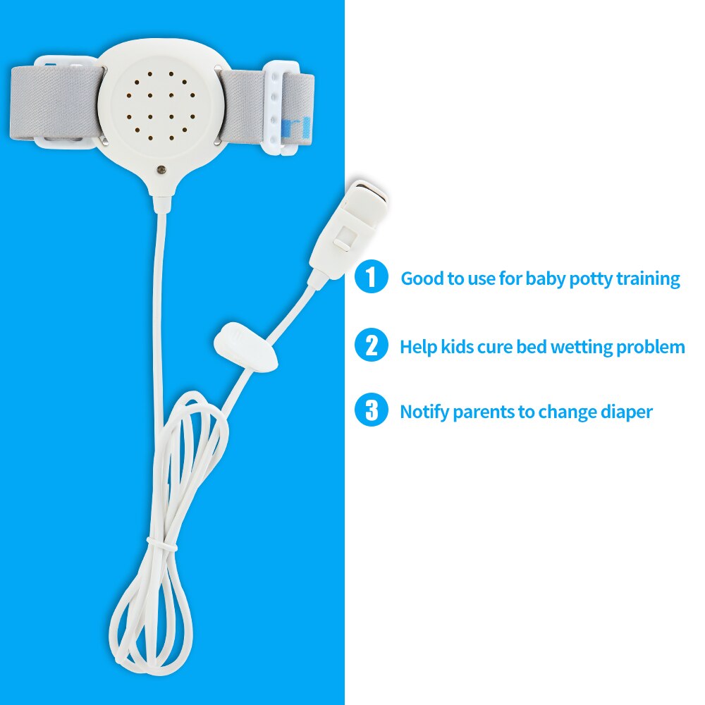 Armslid sengevædningsalarm baby pottetræning højfølsom sensordetektion med lydvibration til for baby ældre skrøbelig