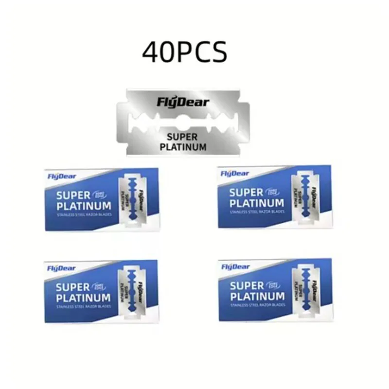 10-100pcs Classic Retro Stainless Razor Men's Safety Razors Barber Tool Double Edge Shave Hair Removal Razor: WHITE