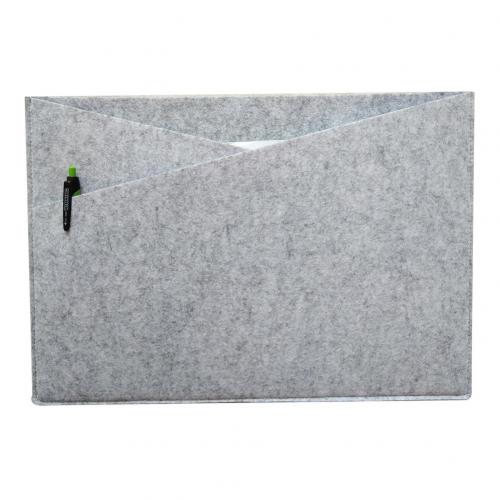 Felt Envelope A4 File Pocket Document Bag Holder Organizer School Office Supply: Light Grey