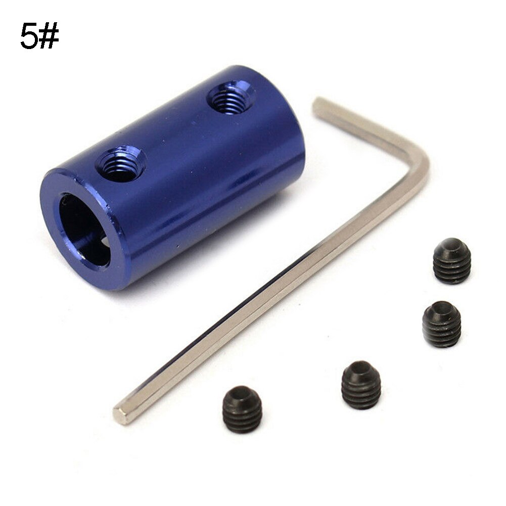 2/3/4/5/6/7/8mm Rigid Shaft Coupling Motor Coupler with Spanner for RC Boat Car: 5mm