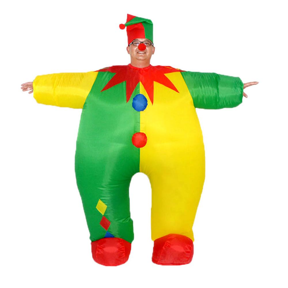 Kerst Opblaasbare Adult Dress Up Jurk Clown Jaarlijkse Prestaties Kostuum Party