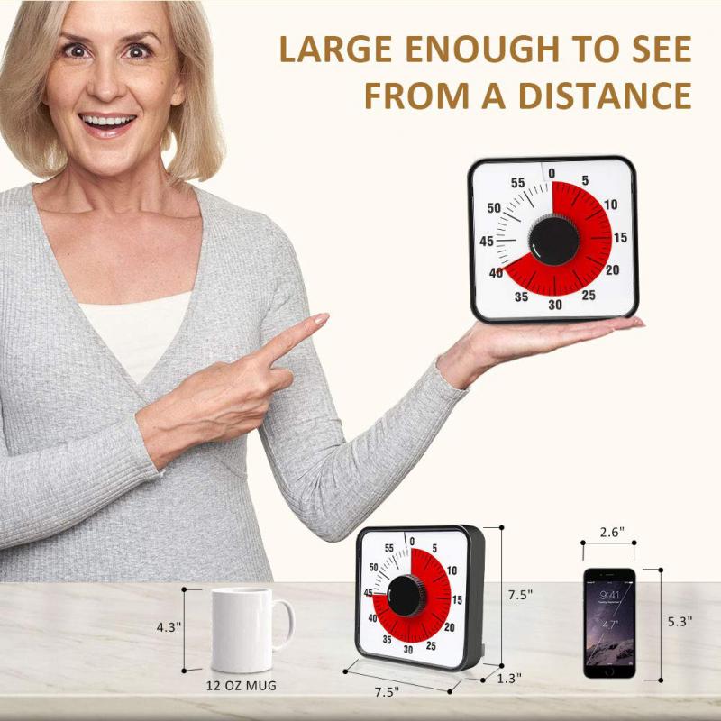 Kitchen Tools Kitchen Timers Kitchen Oven Mechanical Timers 60 Minutes Kitchen Timers Magnetic Visual Time Counter Timer