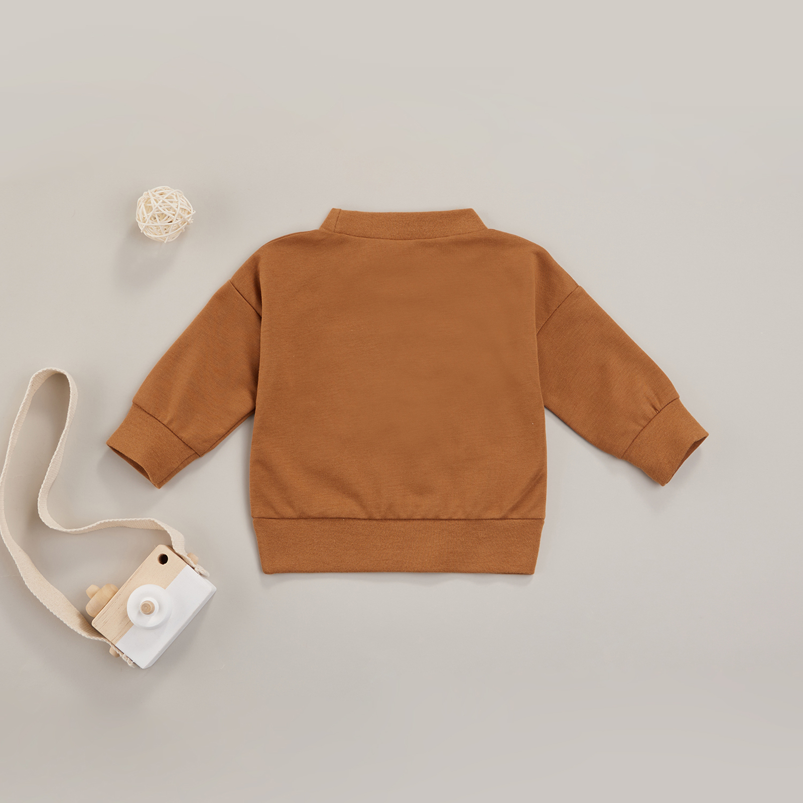 Sweat-shirt à manches longues pour bébé fille et garçon, avec lettres, printemps-automne