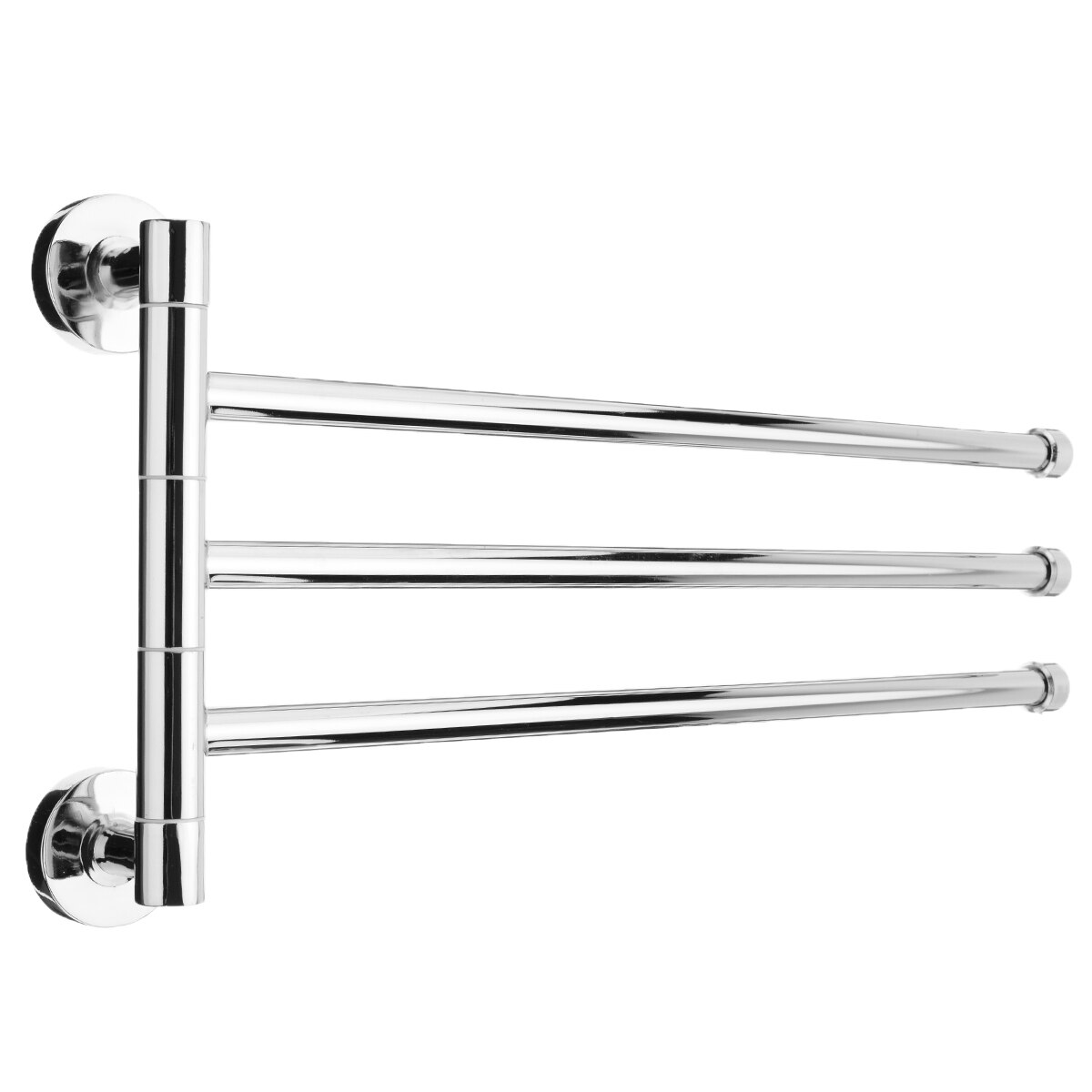 Stainless Steel Swing Arm Towel Holder 2/3/4 Arm Wall Mounted Swivel Towel Holder Durable Bathroom Storage Hardware