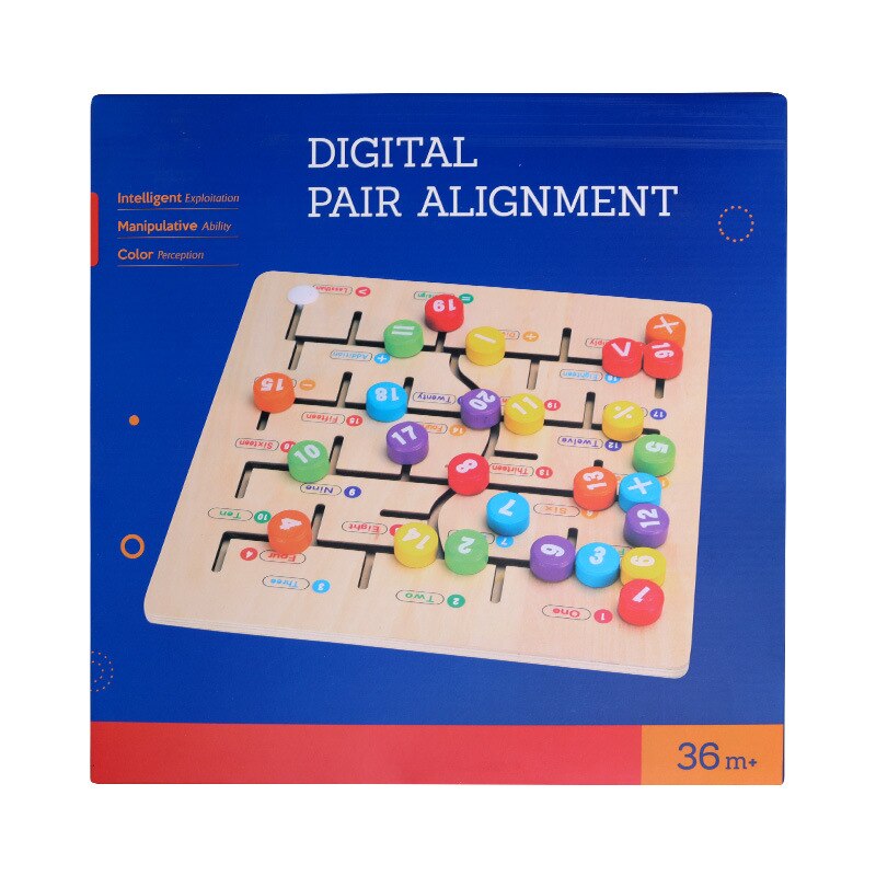 Holz Spielzeug Labyrinth Rutsche Rätsel Spielzeug für freundlicher freundlicher Baby Zahlen Buchstaben FrüHenne Bildungs Lernen Spielzeug für Kleinkind Junge Mädchen: A