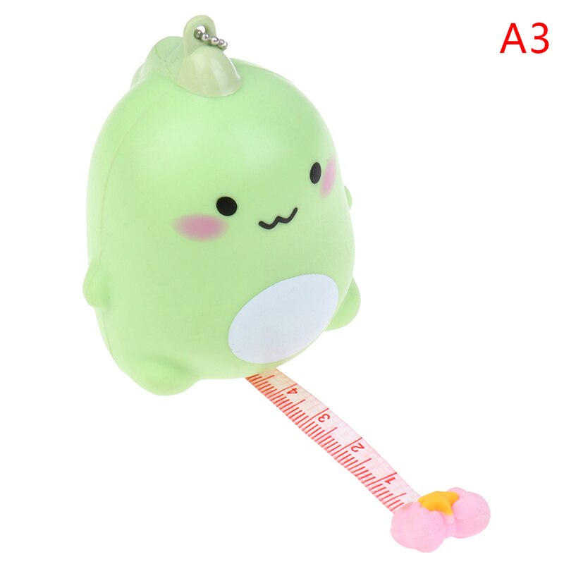 Portable Cartoon Retractable Ruler Centimeter/inch Tape Measure Mini Ruler: A3