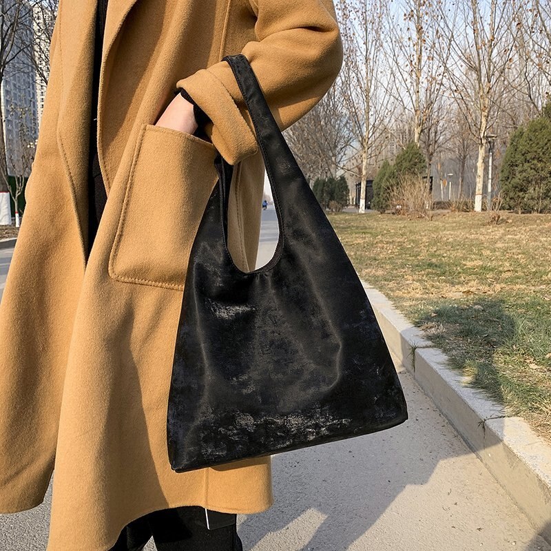 Elegante Hobos Effen Vrouwen Tas Eenvoudige Veelzijdige Zachte Pu Lederen Schoudertassen Crossbody Tas Handig Dames Handtas
