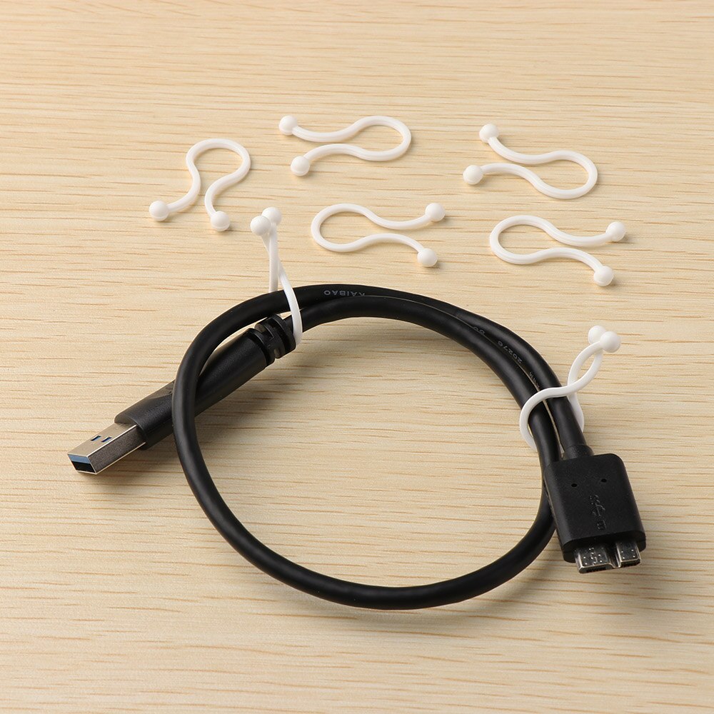 20/30 Stck dauerhaft Draht Clip Verschluss Halfter Gewinde Kopfhörer Kabel wickeln Linie Wickler Twist Krawatte Kabel Veranstalter Draht Clip