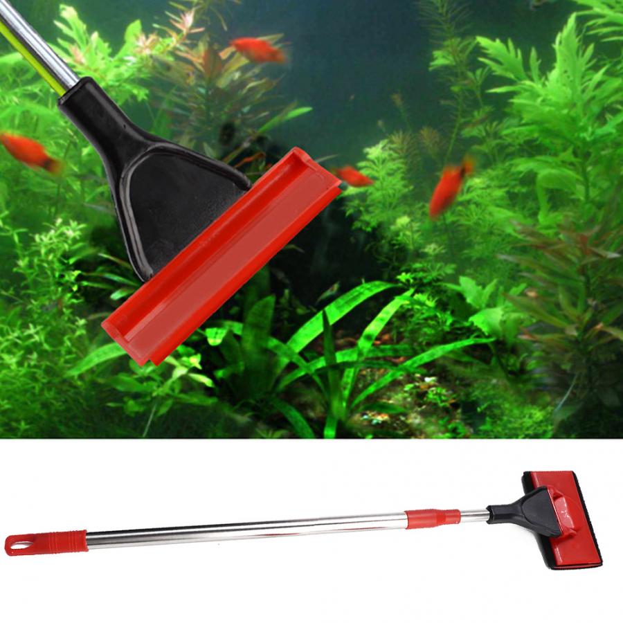 3 in 1 Teleskop Aquarium Reiniger Aquarium Algen Schaber Pinsel Aquarium Glas Wäscher Aquarium Reinigung Werkzeuge