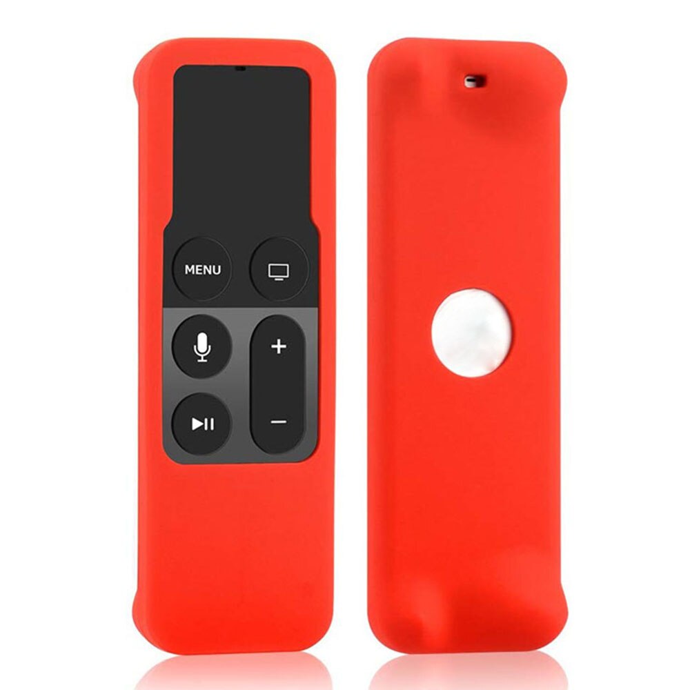 Voor Apple Tv 4 Remote Case Control Kleurrijke Siliconen Beschermhoes Cover Skin Waterdichte Stofkap: red