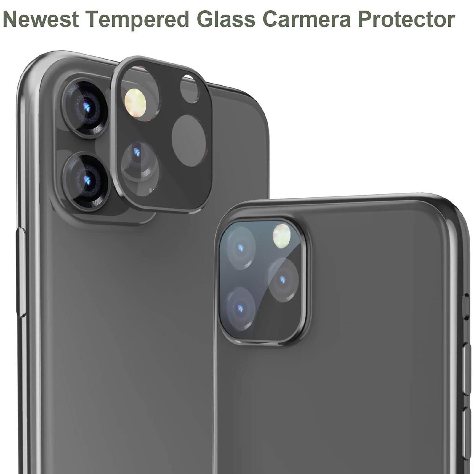 Voor Iphone Lens Film Metalen Gehard Glas Screen Rear Camera Lens Protector Voor Iphone 12Pro Max 6.7