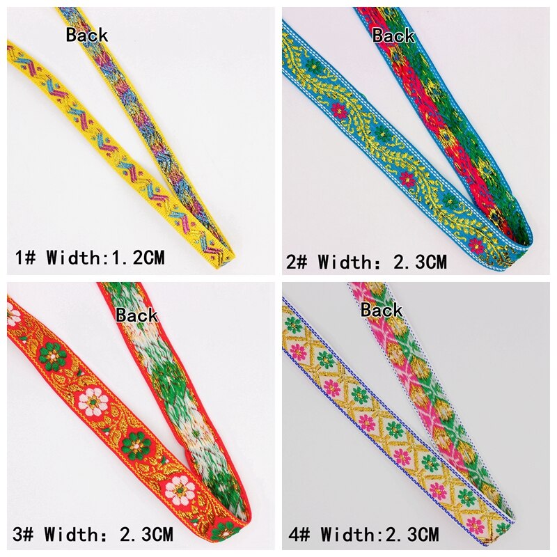 7 Yards/Veel India Tailand Nationale Jacquard Lint Kledingstuk Kostuum Diy Handgemaakte Naaien Doek Riem Decoreren Accessoire Kant