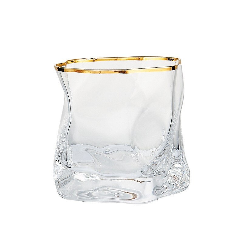 Japanse Whisky Glas Wijn Cocktail Bril Crumple Papier Bar Rock Cup Glazen Kunstwerk