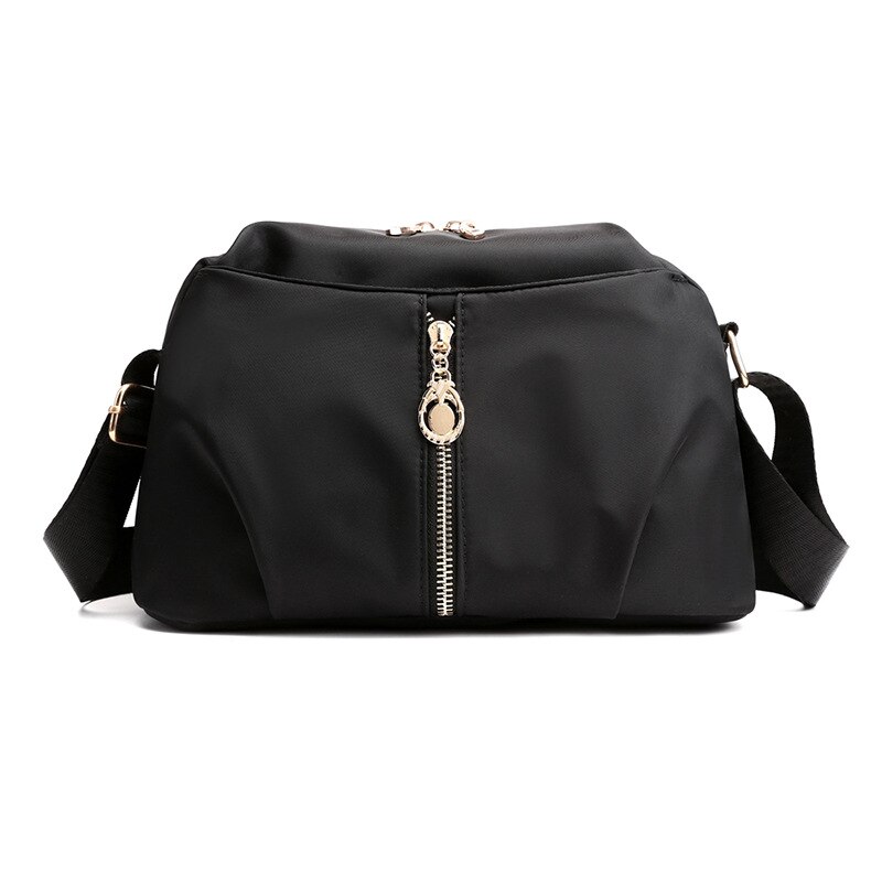 Kleine Tas Dames Tas Stijl Nylon Oxford Doek Lady 'S Tassen Schoudertas Mom Schoudertas: Black