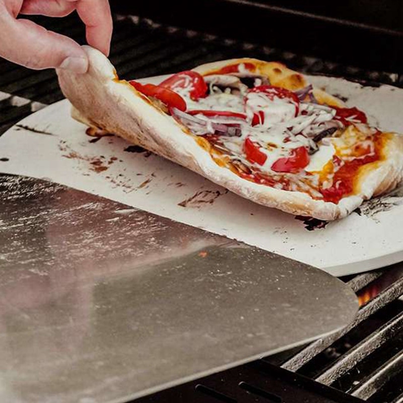 Pizza sten til bagning-cordierite pizza sten tallerken til bbq grill ovn-cook og server pizza brød ost-runde 30.5cm