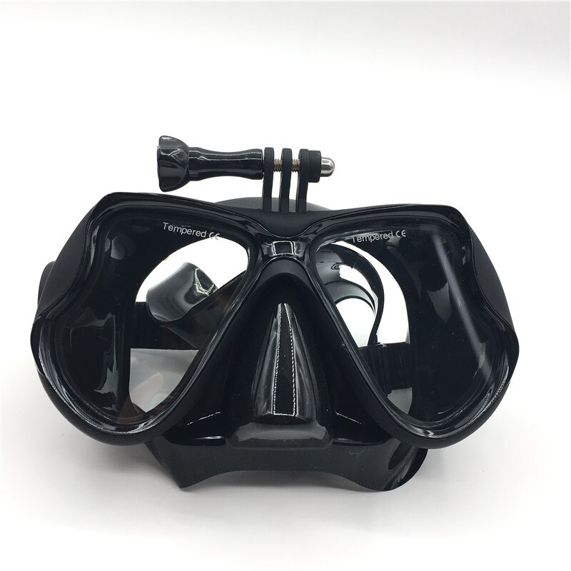 Camera Mount Duikbril Scuba Snorkel Zwemmen Duiken Accessoire Goggles Bril Onderwater Fotografie Accessoire: Black