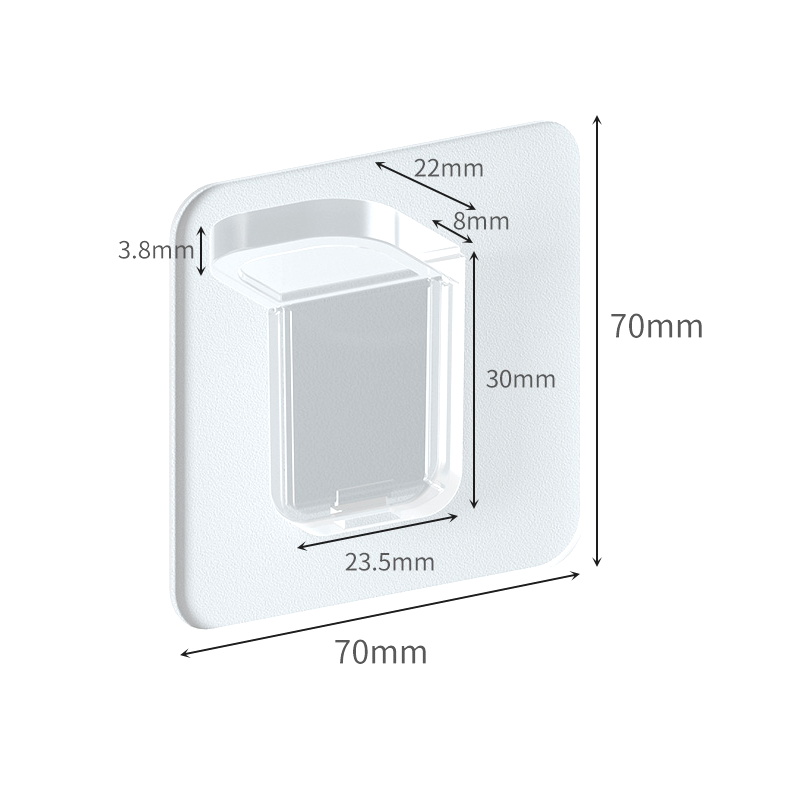 4/8 Stuks Vaste Ondersteuning Plank Versterkt Boor Gratis Nail In Plaats Houders Kasten Ondersteuning Clips Plastic Zelfklevende ondersteuning Pinnen