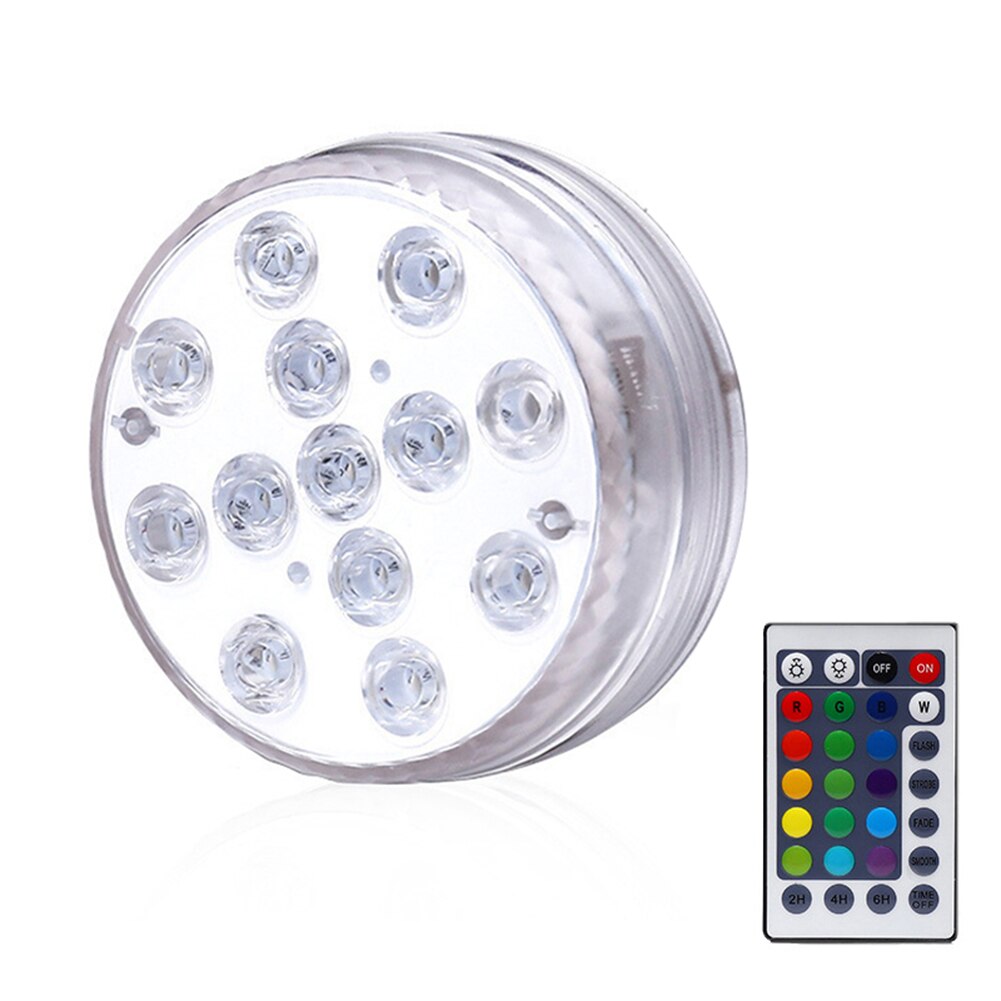 Submersible LED Bulb Underwater Light Fountain Swimming Pool Lamp Remote Control LB88