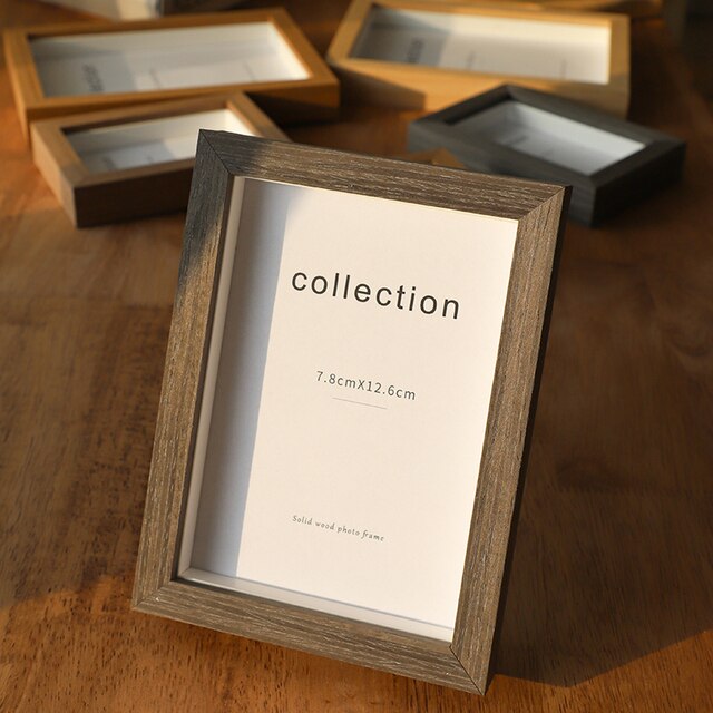 1PC 5 Inch 6 Inch Simple Solid Wood Photo Frame Ph... – Grandado