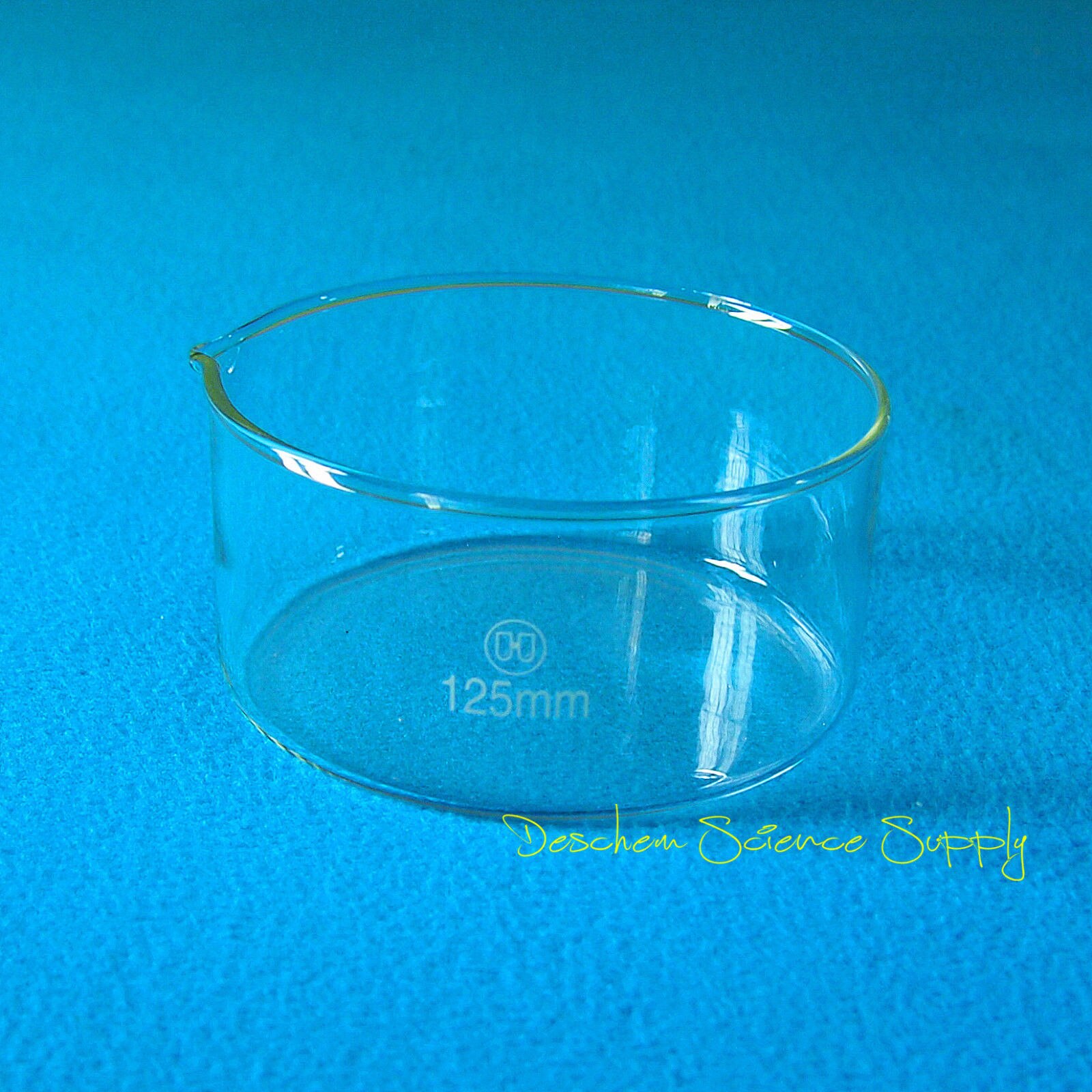 125mm*60mm,Glass Crystallizing Dish,Heavy Wall Laboratory Chemical Glassware