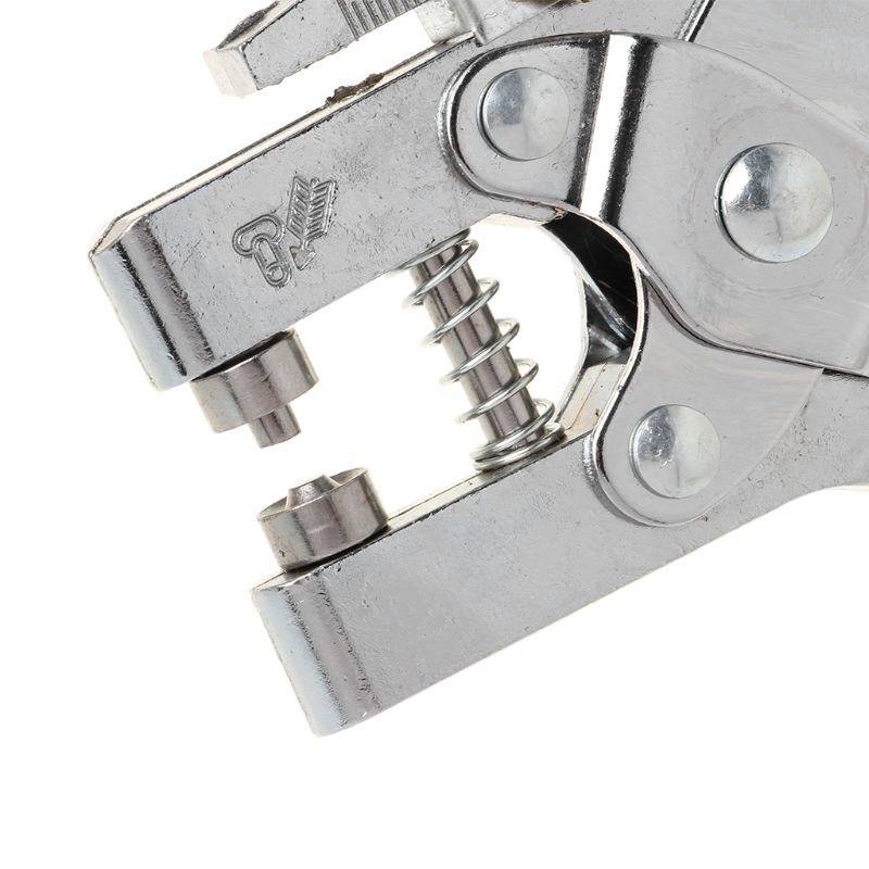 Practical Belt Rivet Hole Punch Plier With 100pcs Eyelet Hollow Press Grommets Craft Tool For Leather Strap