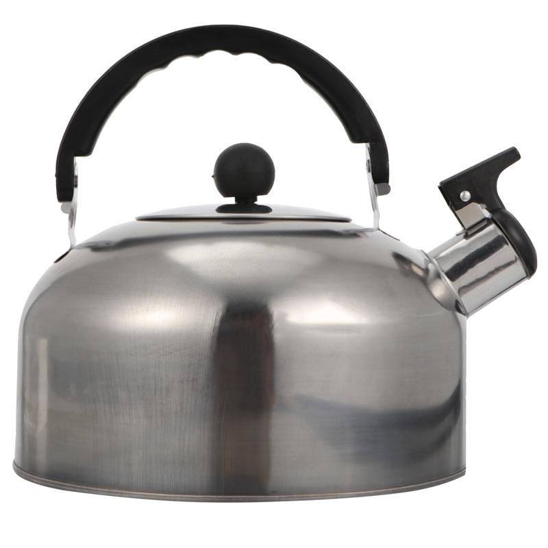 Stainless Steel Tea Kettle Heat-Resistant Teapot Boiling Kettle Flat Bottom Kettle Durable Teapot Boiling Kettle Kitchenware: C