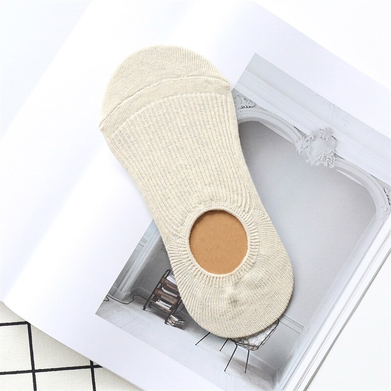 Women Sports Socks Spring Summer Breathable Female Solid Comfortable Cotton Casual Camping Hiking Outdoor Sock: beige