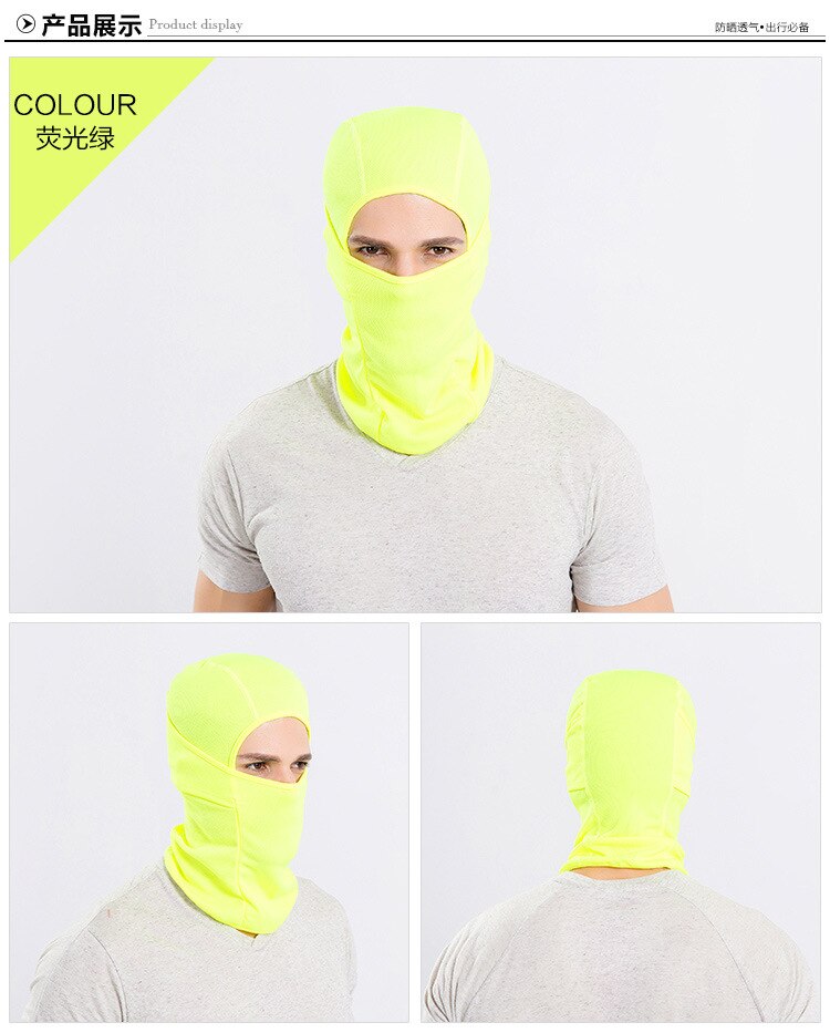 windstopper Winddicht Laufen Fahrrad Fahrrad Hals Hütte Maske Kopf Schal motorrad Sport Männer Winter Sommer Radfahren Kappen Hütte: Grün