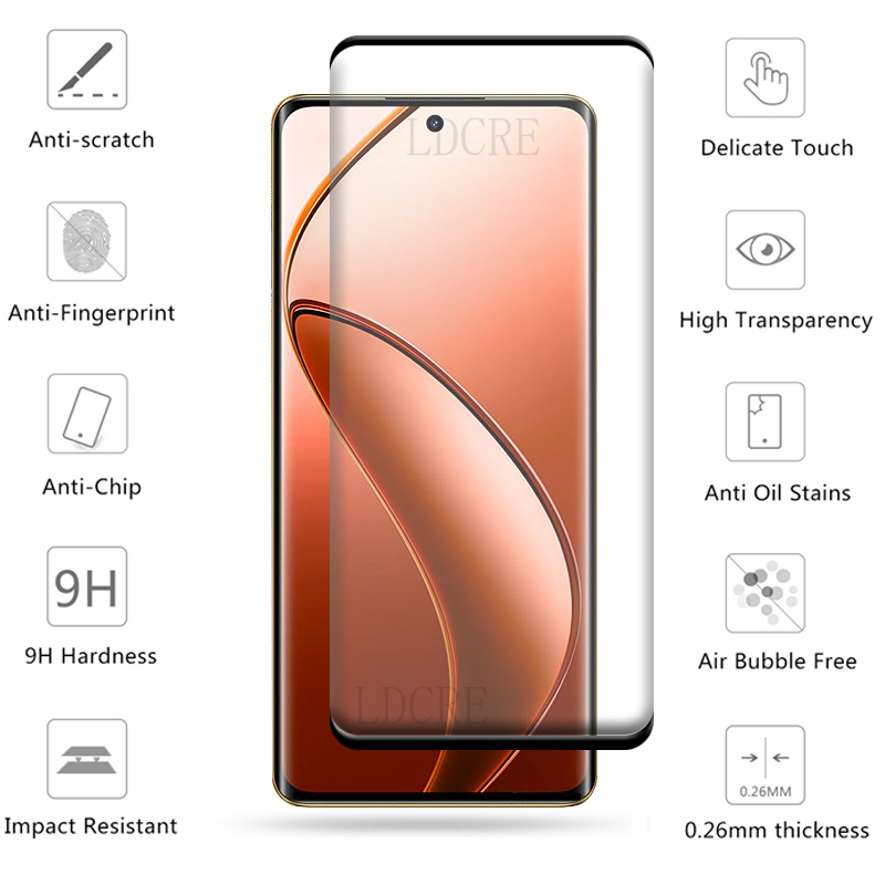 4- -i- -1 til realme 12 pro plus glas til oppo realme 12 pro plus glas  hd 9h skærmbeskytter til realme 12 pro plus 5g linseglas