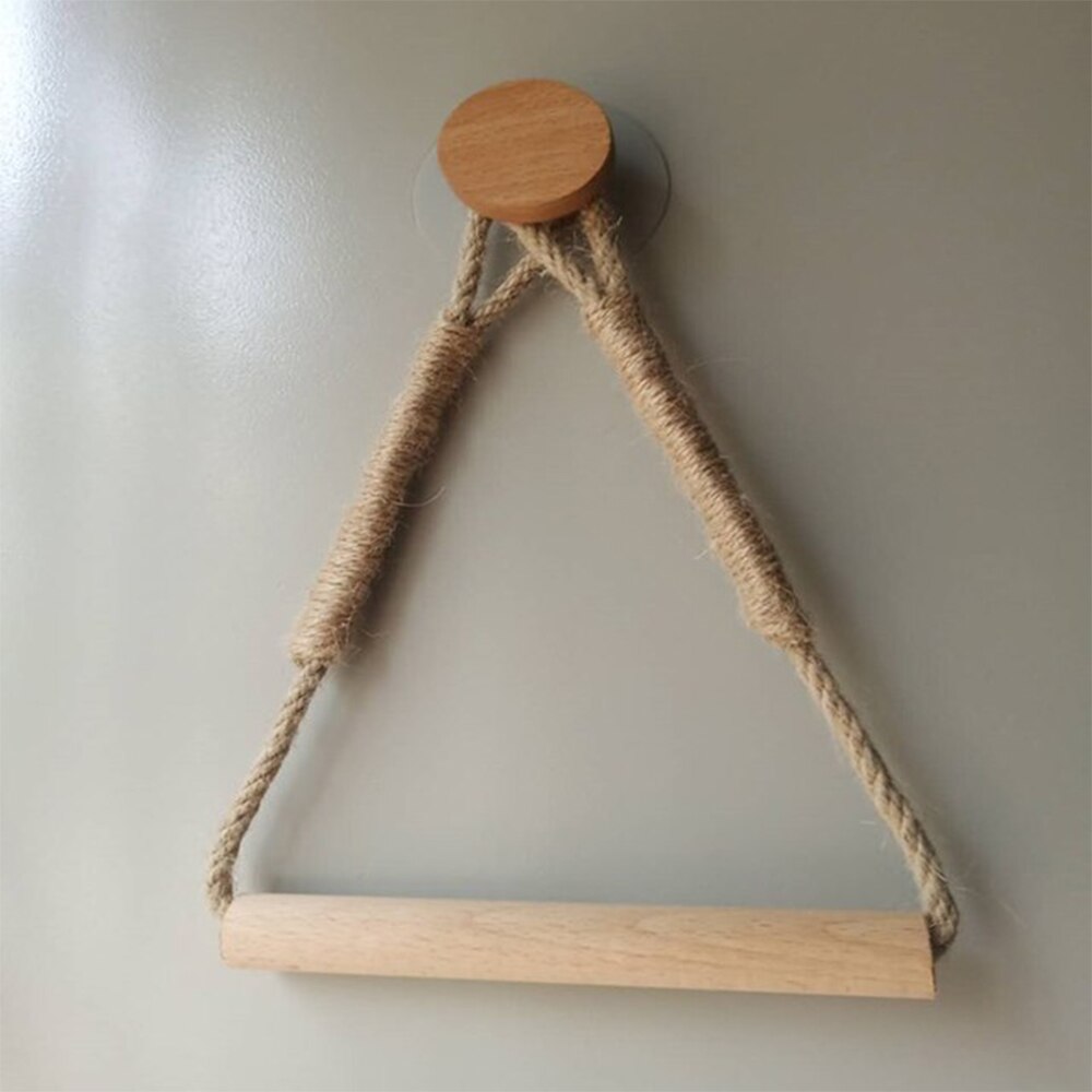 Vintage serviette suspendue corde porte-papier hygiénique maison hôtel salle de bain décoration fournitures porte-serviettes en papier toilette support de papier